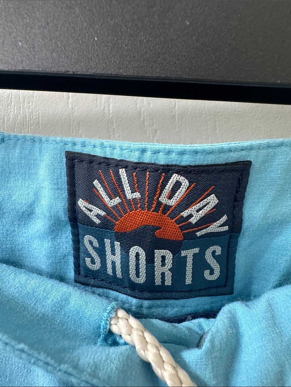 Faherty Turquoise Drawstring Hybrid Shorts - Picture 2 of 4